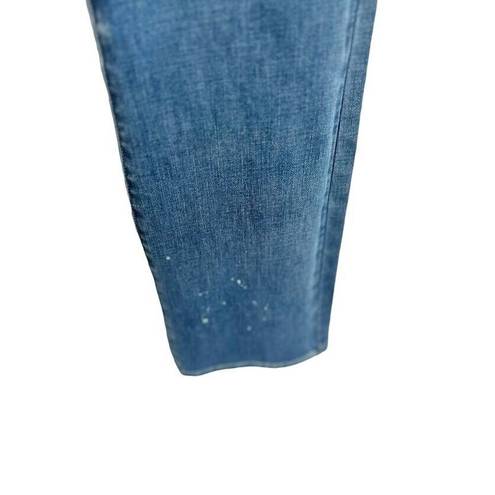 NYDJ  Slim Bootcut Lift xTuck Stretch Jeans Size 8 Bleach Splatter Sandspur NWT