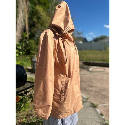 London Fog Vintage  Rain Coat - Women's Size 11/12 - Large - Peach - Small Flaw