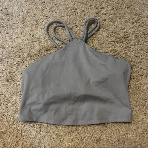 Gilly Hicks  grey halter athletic top size medium