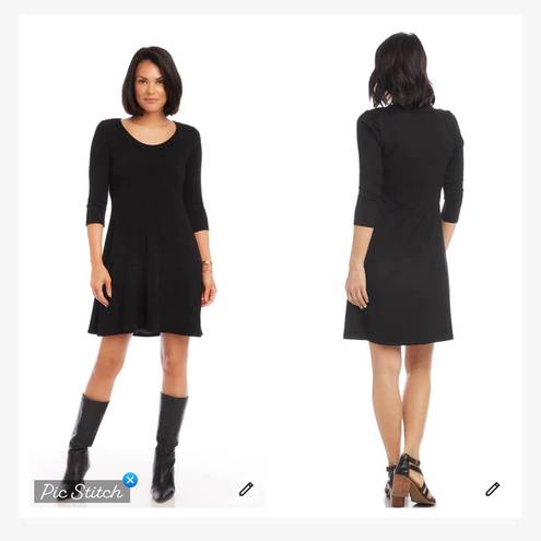 Karen Kane  Black 3/4 Sleeve Dress