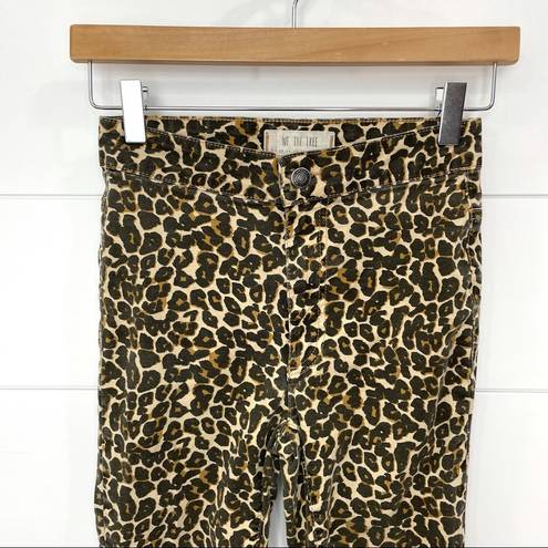 We The Free Free People  Leopard Print High Waisted Pants Size 24