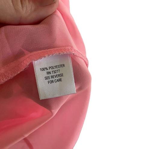 Candie's Candie’s pink sheer button down large blouse