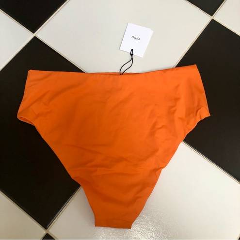 ONIA NWT  Sabrina Bikini Bottom Swim Bright Neon Orange Persimmon Beach size XL