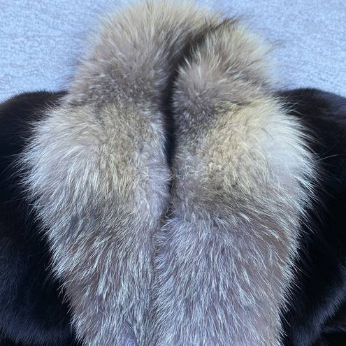 Size 14 Genuine Mink fur & Fox Princes Coat