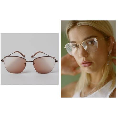 Dove 💕GARRETT LEIGHT💕 Pershing Glasses RG-DV Rose Gold  Frame Pink Gradient NWT