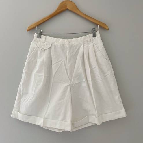 Cabin creek Vintage  High Waisted White Mom Shorts