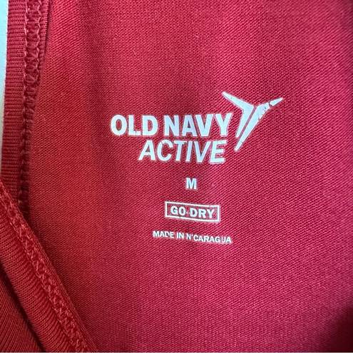Old Navy Active  red racer back tank running top women M