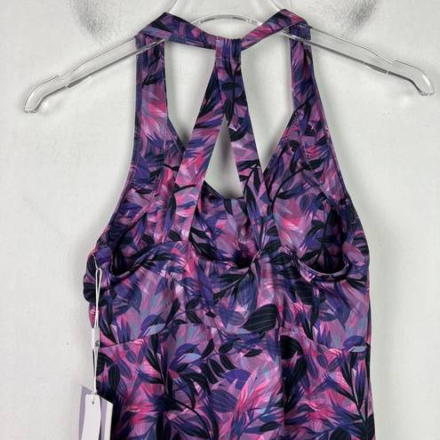 Kyodan NWT  Outdoor Racerback Athletic Dress Leaves Mini Purple Size Small S NEW