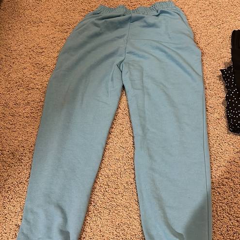 Blue sweatpants