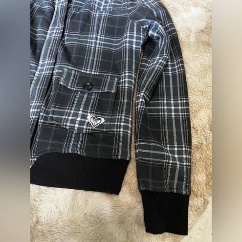 Roxy  Faux Fur Lined Plaid Jacket