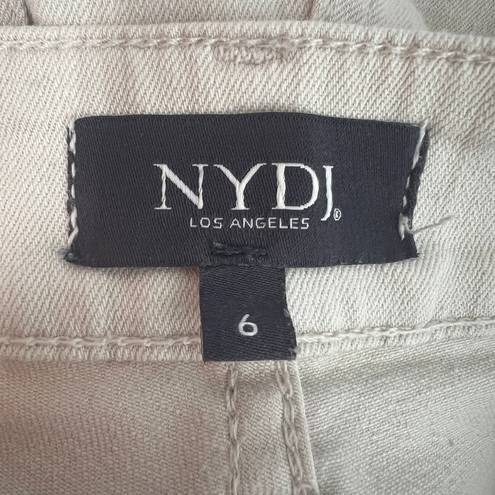 NYDJ  Marylin Straight Lift Tuck Technology 5-Pocket Beige Women's Jeans Size 6