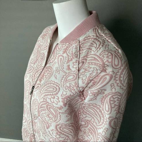 Victoria Beckham NEW  for target paisley pink white bomber jacket