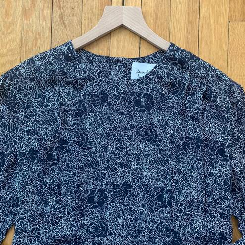 Steven Alan Floral Silk Top Small