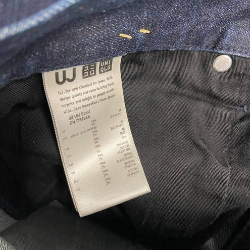 Uniqlo UJ  Dark Blue Jeans skinny fit tapered 34