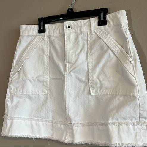 ZARA  Women’s White Denim Mini Skirt Medium