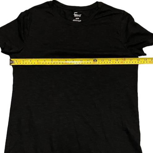 Felina  Black Cotton Short Sleeve Shirt Medium NWT