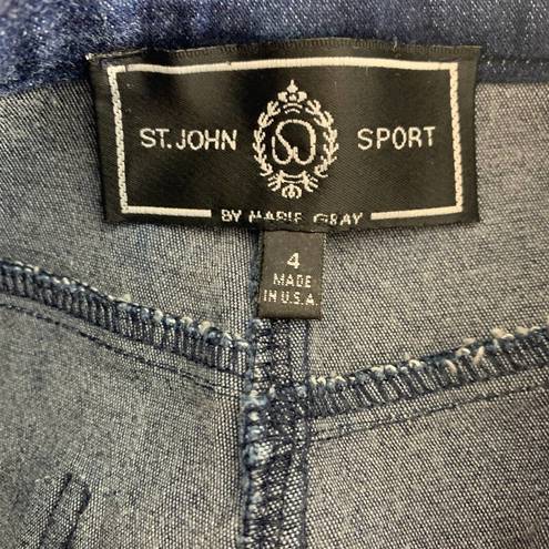 St. John  Sport Medium Wash Straight Leg Jeans