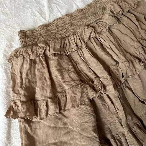 Ruffle Layered Mini Skirt Size L