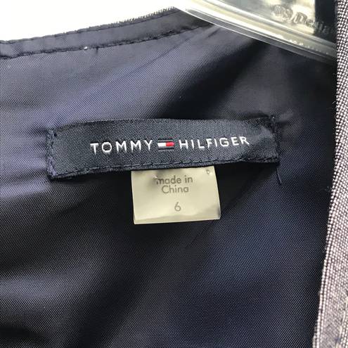 Tommy Hilfiger NWOT 6  Cocktail Grey Striped Dress