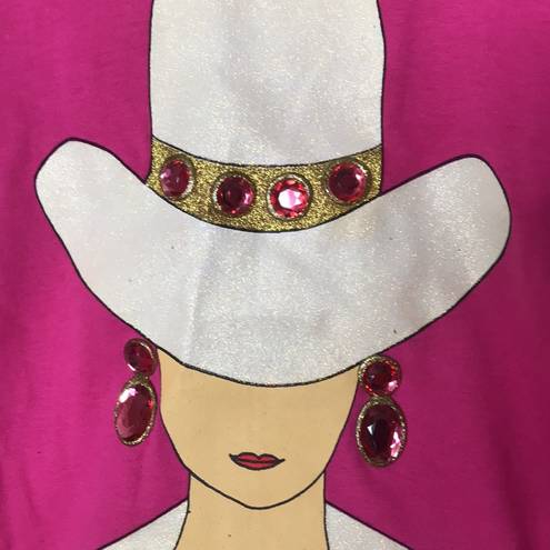 Fruit of the Loom The Girl From Ipanema Tee: RARE 1980s Vintage Unisex Western Cowgirl Jeweled top