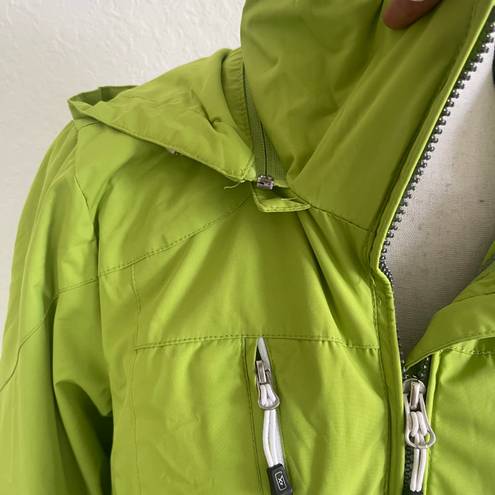ZeroXposur Women’s Lime Green Long Sleeve Removable Hood Full Zip Jacket Small