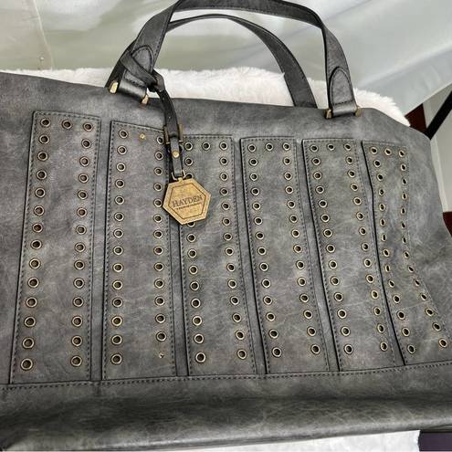 Hayden  Harnett Grey Tote Satchel Handbag