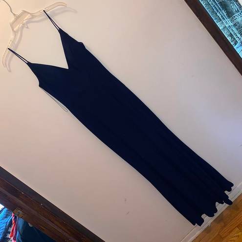 Jump NWOT Y2K 2000s  Apparel Size 5/6 Navy Blue Maxi Side Slit Formal Dress