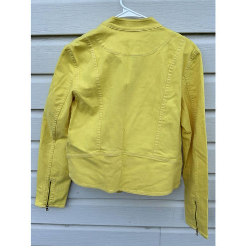 Krass&co Lauren Jeans  Yellow Moto Denim Jacket