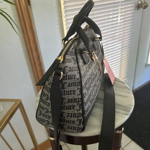 Juicy Couture Satchel black and beige purse bag