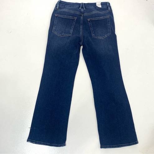 Good American  Good Legs Skinny Cropped Cashmere Bootcut Jeans Dark Wash 8/29