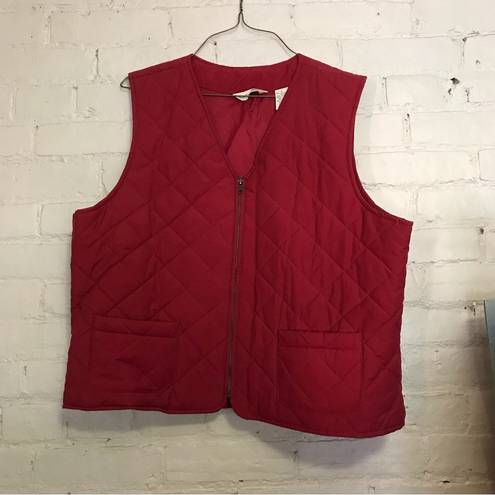 Krass&co G.H. Bass &  Vintage Dark Red Puffer Vest