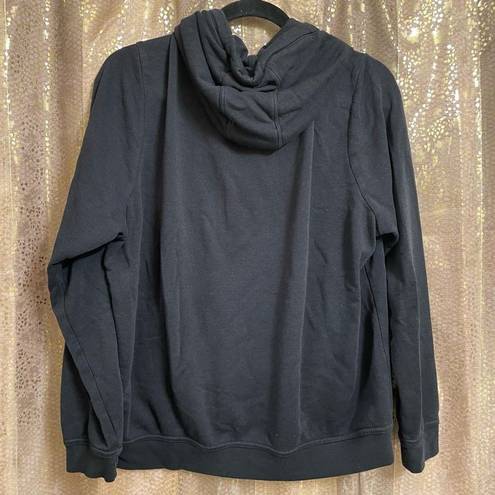 Nike  Black Cowl Neck Hooded Sweater Large