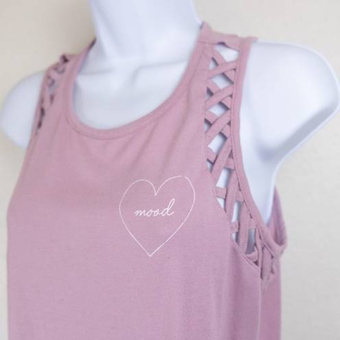 Grayson Threads  Pink Knit Mood Tank, Medium