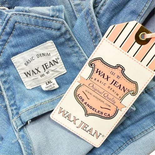 Wax Jean Wax Jeans Basic Denim Light Wash Shortalls