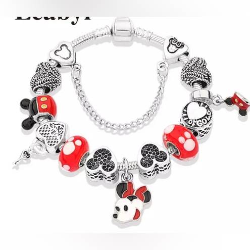 Disney  Mini Mouse Silver Charm Bracelet