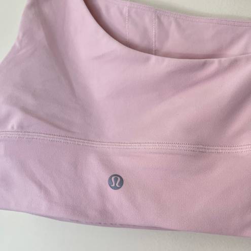 Lululemon Align Asymmetrical One Shoulder Nulu Sports Bra Flush Pink US 6