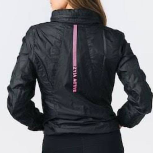 Zyia Active Black Trainer Windbreaker Jacket