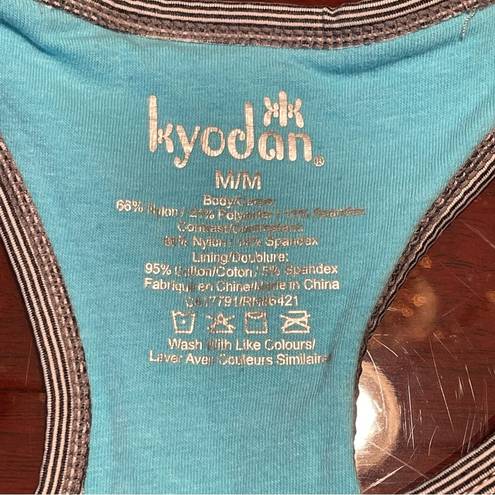 Kyodan  sport tank top activewear training yoga top camisole striped Sz M