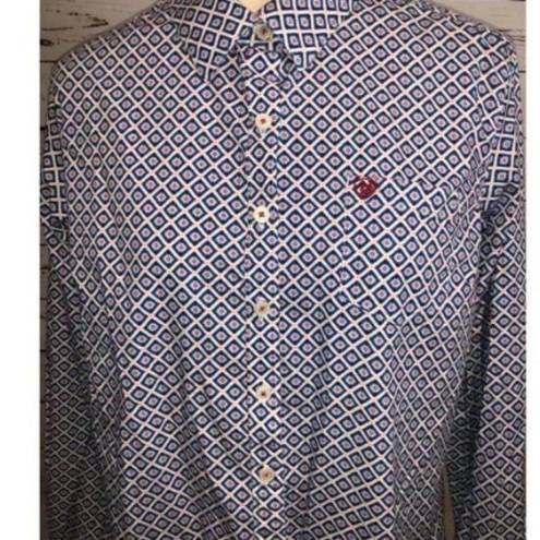 Ariat  Real Western M Shirt Long Sleeve Button front fitted Plaid