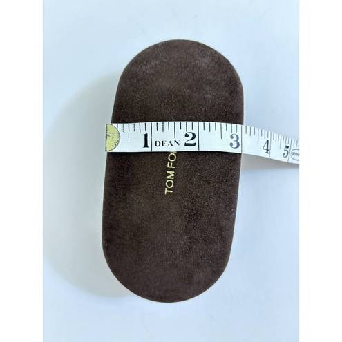 Tom Ford Brown Suede Sunglasses Case