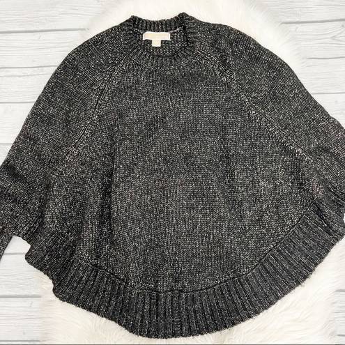 Michael Kors  Gray Poncho wool blend Sweater