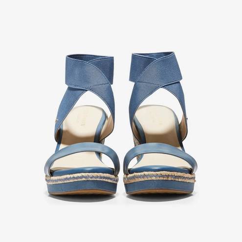 Cole Haan Cole Hann Cloudfeel Espadrille Wedge Sandal Blue Women’s Size 9