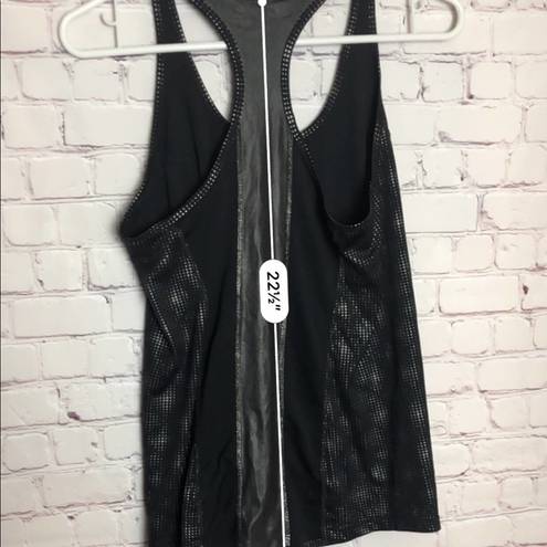 Xersion  Womens Sporty Athletic Racerback Black Workout Tank Size M