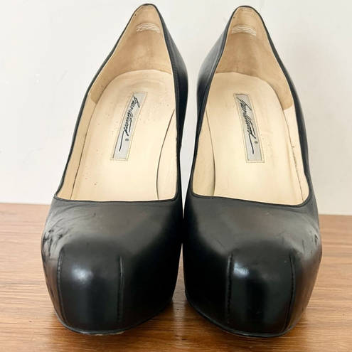Brian Atwood  Platform Pumps Stiletto Heels Shoes Black Women's Size 37.5 / 7.5