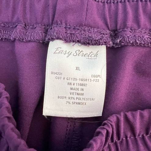 Butter Soft Easy stretch by  eggplant purple joggers style scrub pants size xl