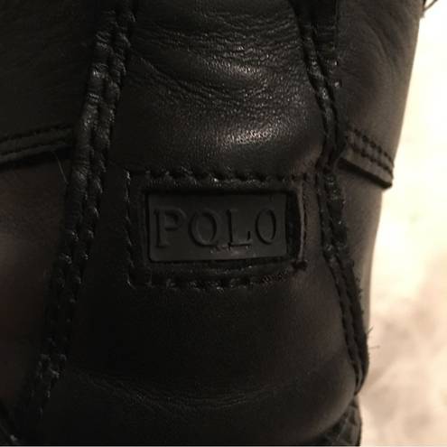 Polo Leather  Ralph Lauren Logo buckle Boots( UNISEX)