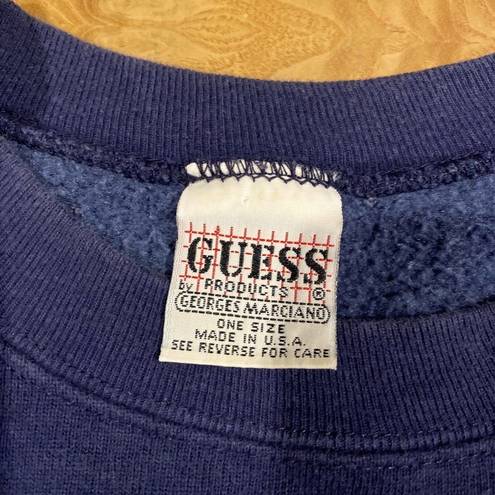 Guess Vintage 90s  Crew Sweatshirt Size Medium “Silence Ignites” Made In USA