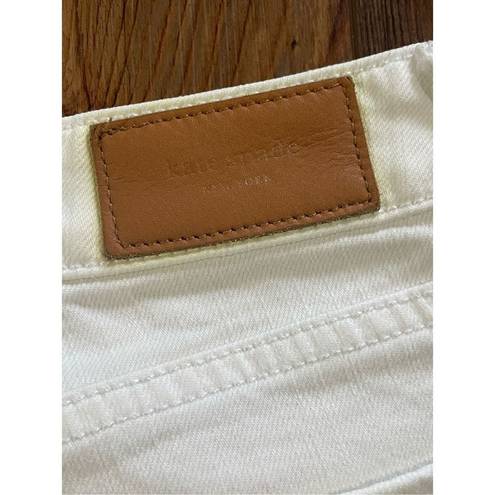 Kate Spade  Broome Street white mid rise straight leg jeans size 29