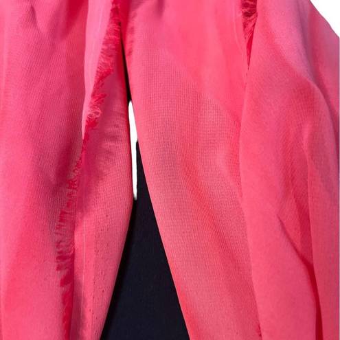 infinity Pink sheer  scarf handmade by MJS