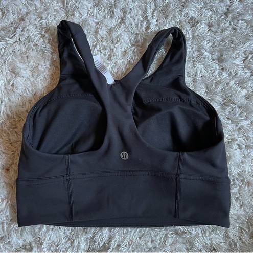 Lululemon  Wunder Train Longline Bra Medium Support in Black Size 6